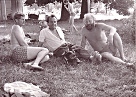 Předseda MNV Prušánek Matěj&nbsp;Svoboda, Pavel&nbsp;Čech, Akademický malíř Jaroslav&nbsp;Blažek<br>1969