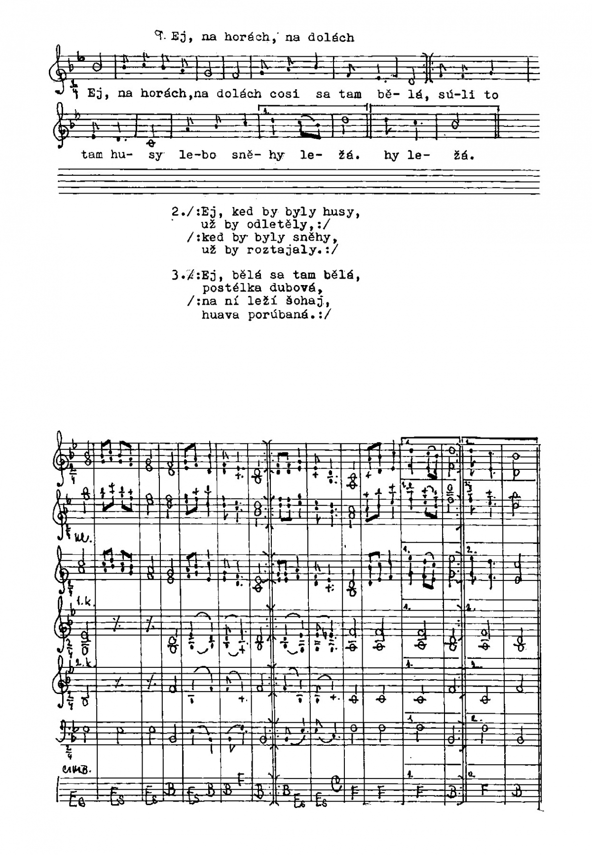 Ej, na horách, na dolách